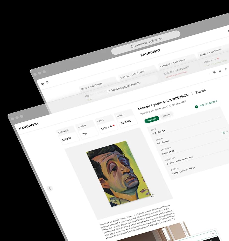 Kandinsky analytics dashboard views